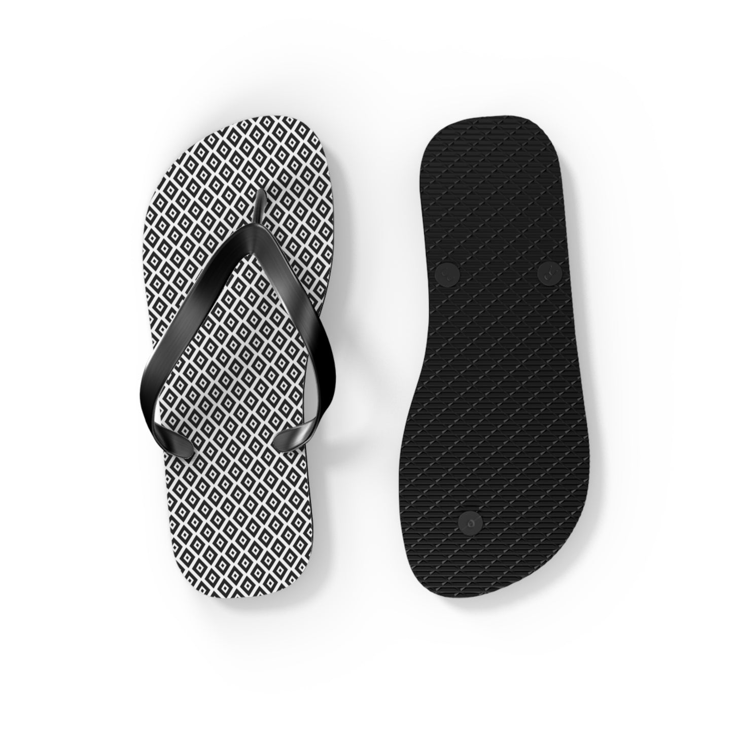 Black Diamonds Flip Flops