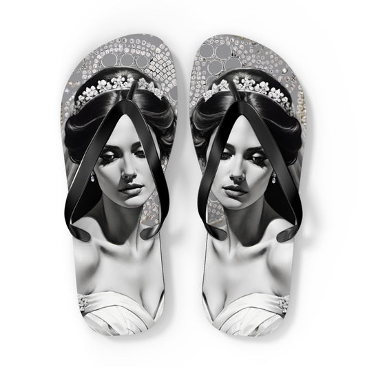 Bride Grey Flip Flops