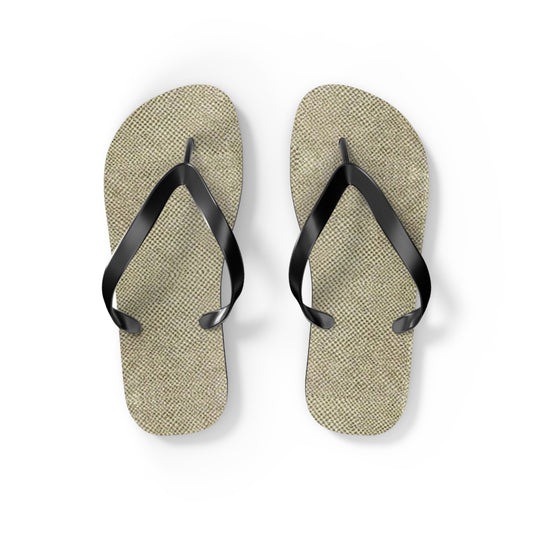 Samone Burlap Flip Flops