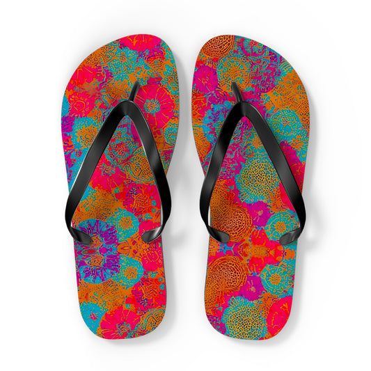 Coral Reef Flip Flops