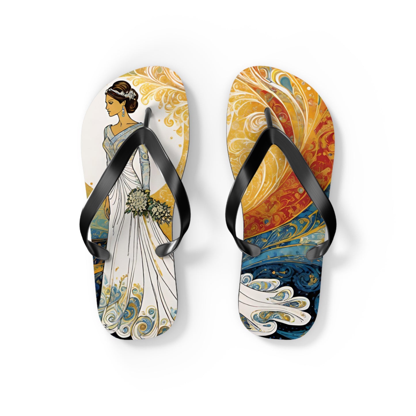 Radiant Bride Flip Flops