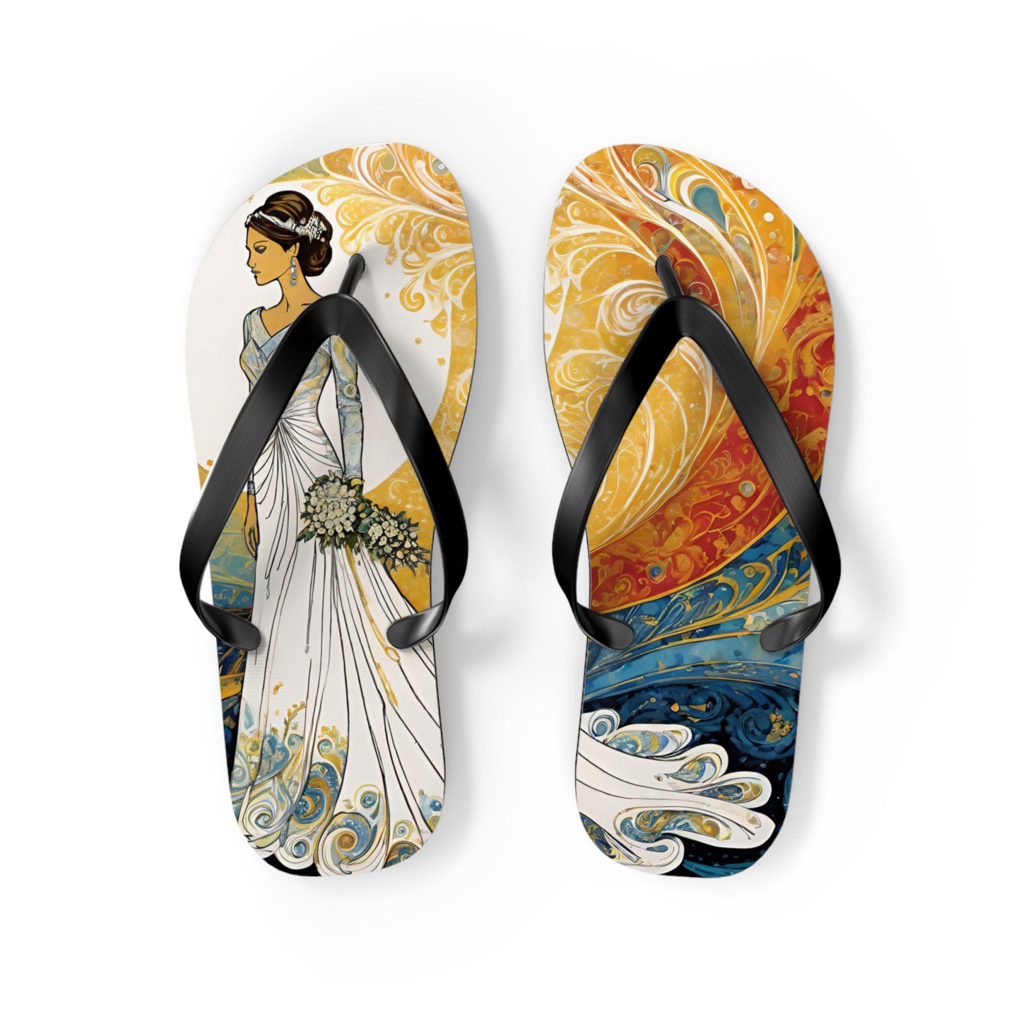 Radiant Bride Flip Flops