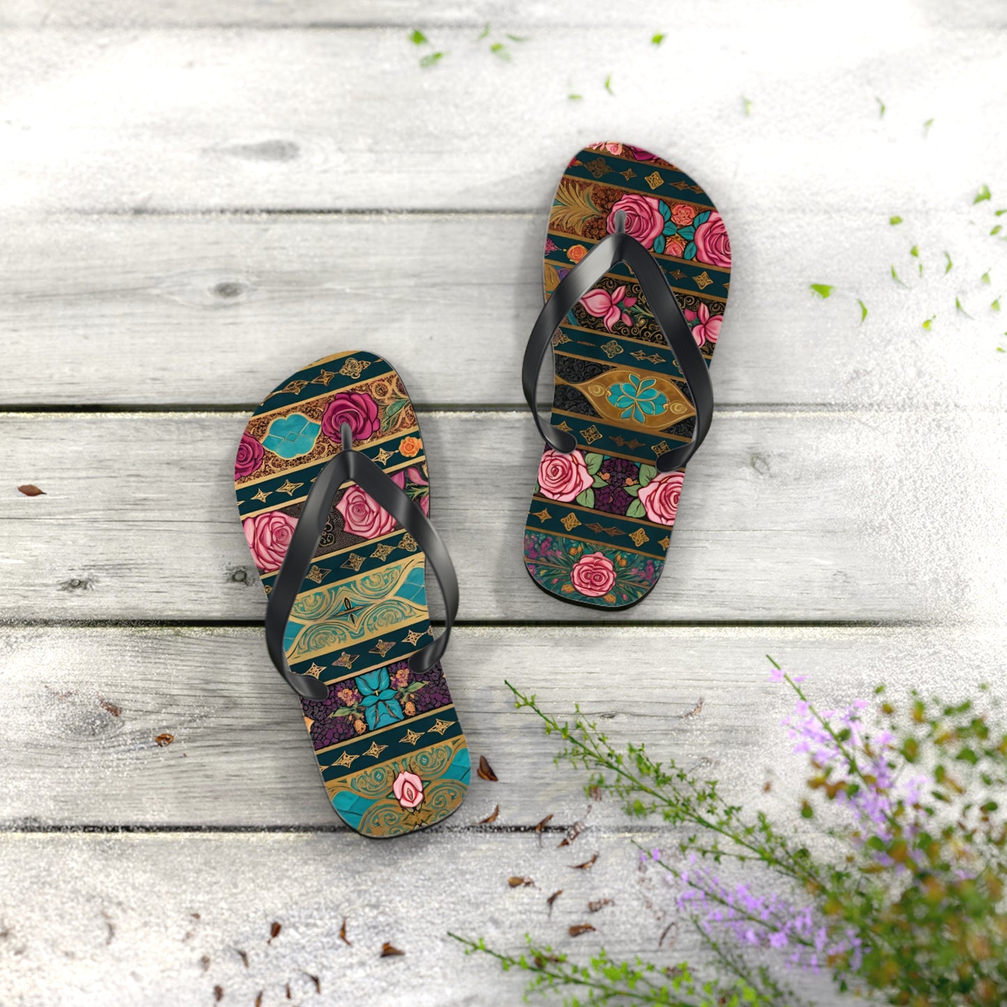 Secret Garden Flip Flops