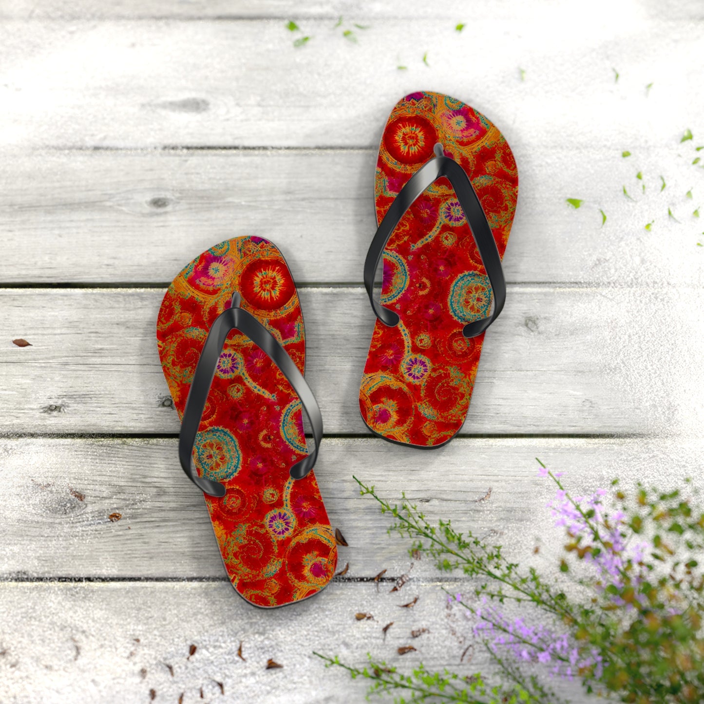 Antique Wallpaper Flip Flops