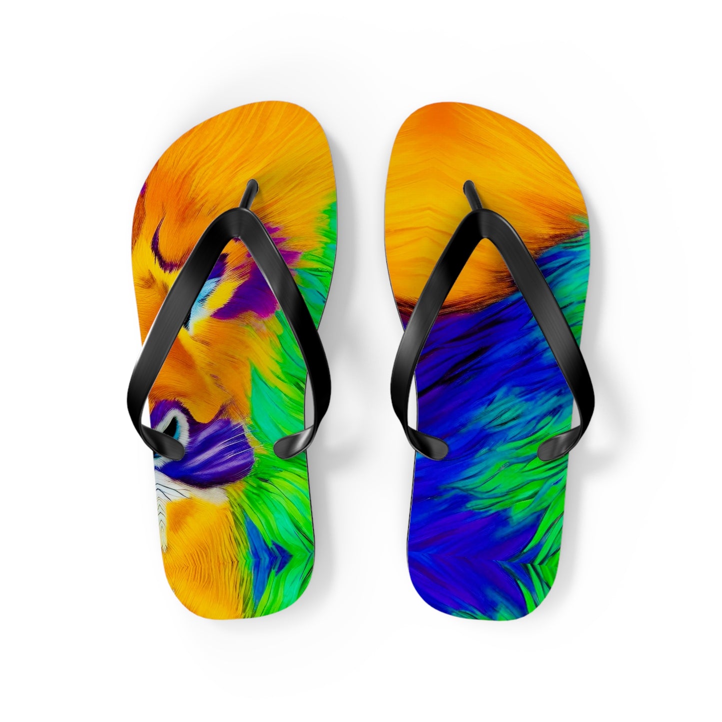 Lion in Splendor Flip Flops