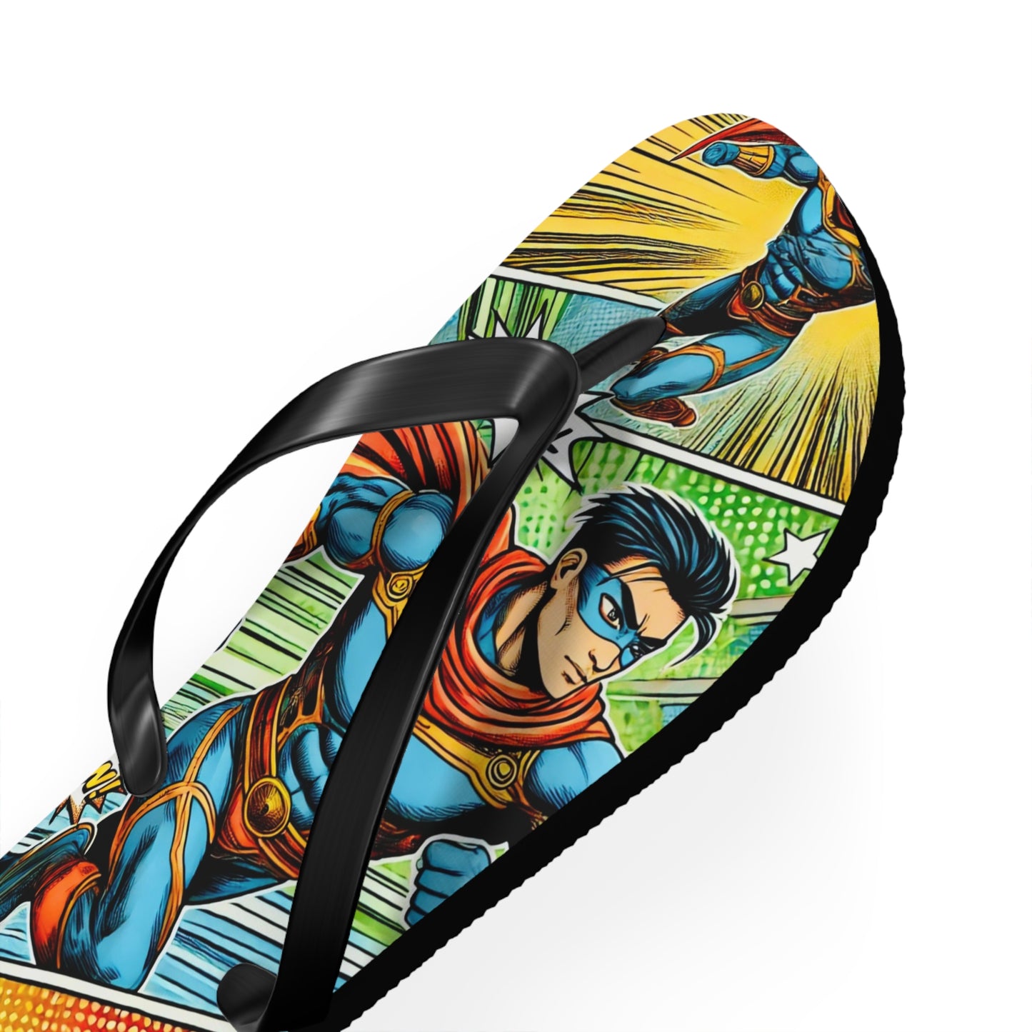 Azure Dragon Comic Picnic Flip Flops