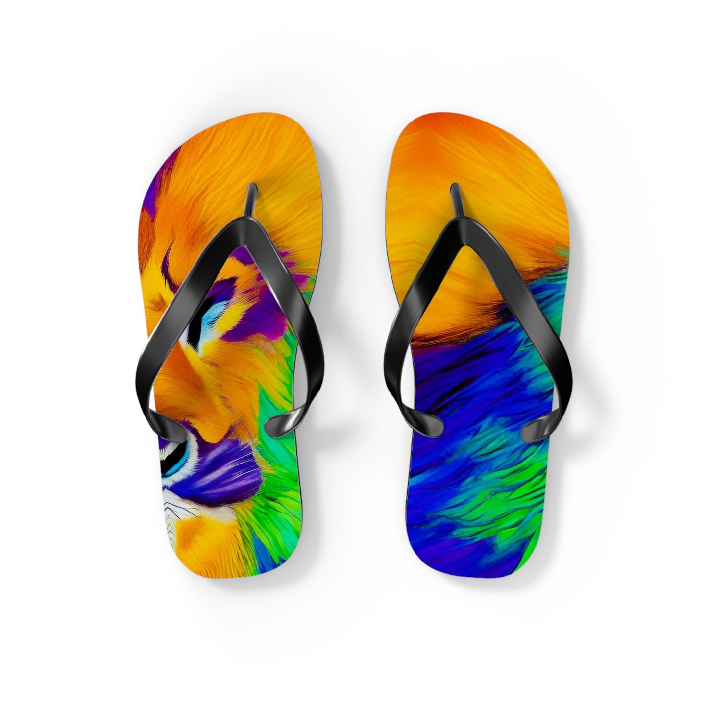 Lion in Splendor Flip Flops