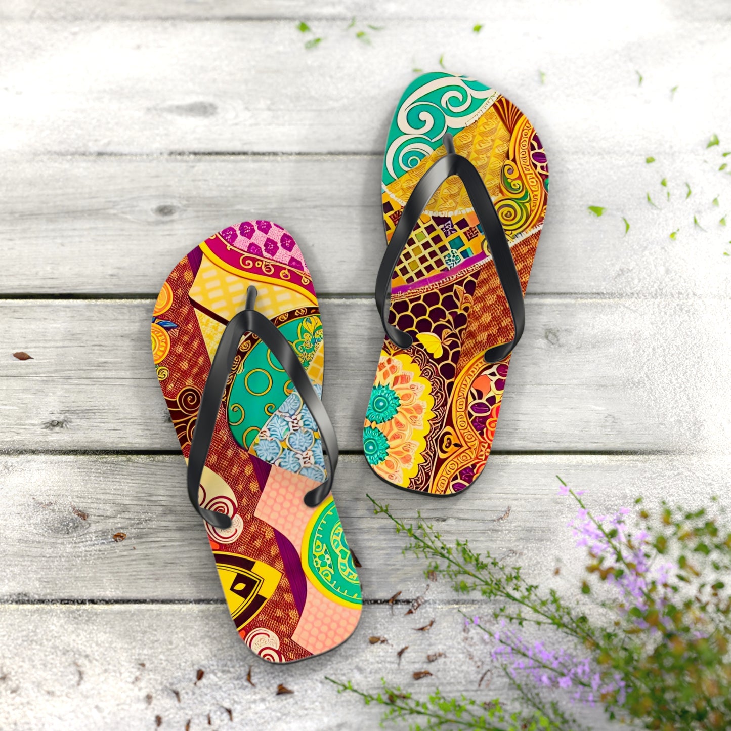 Luxe Scarf Flip Flops