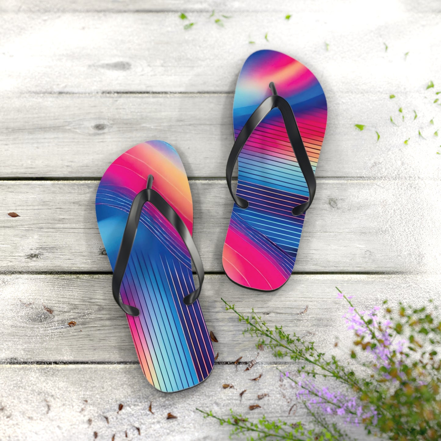 Gradient Vibe Flip Flops