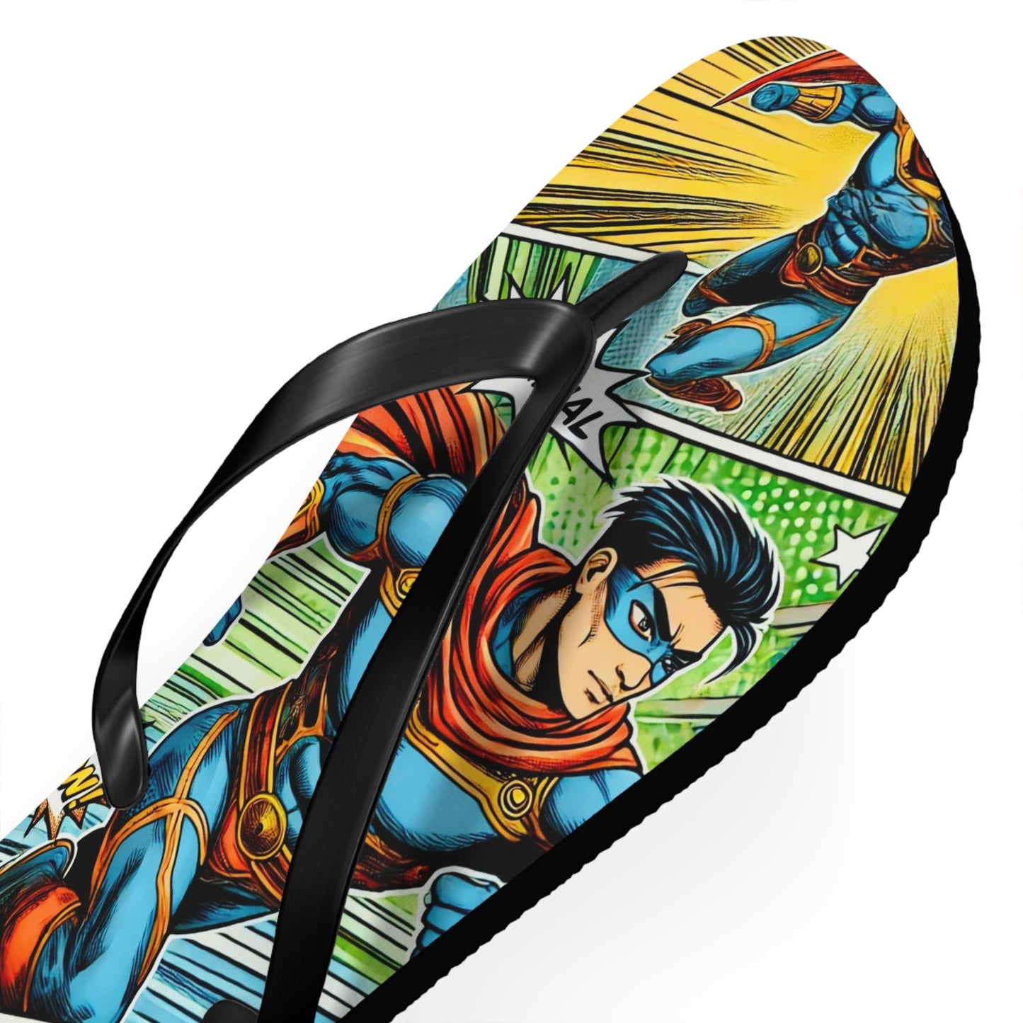 Azure Dragon Comic Picnic Flip Flops