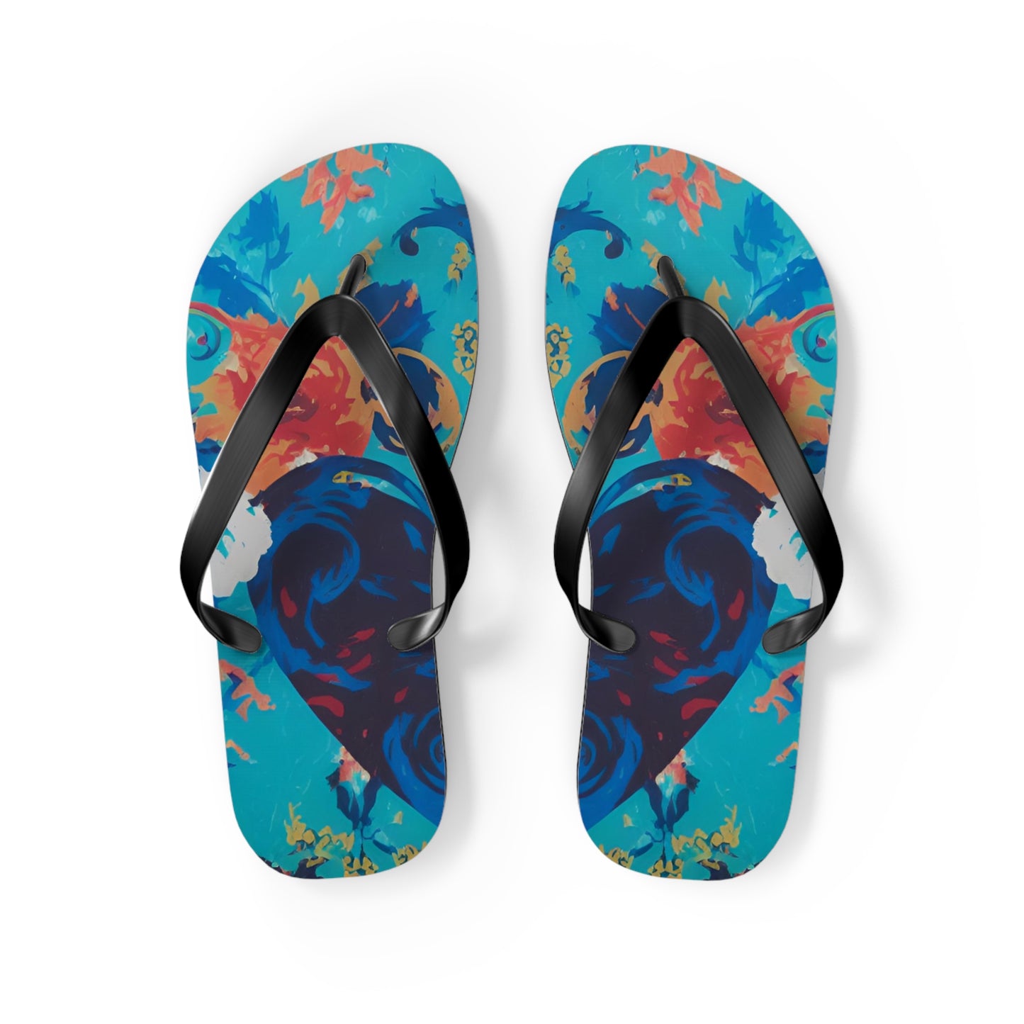 Heart in Bloom Flip Flops