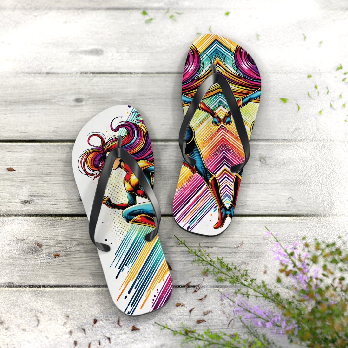 Limited Prism Strike Flip Flops