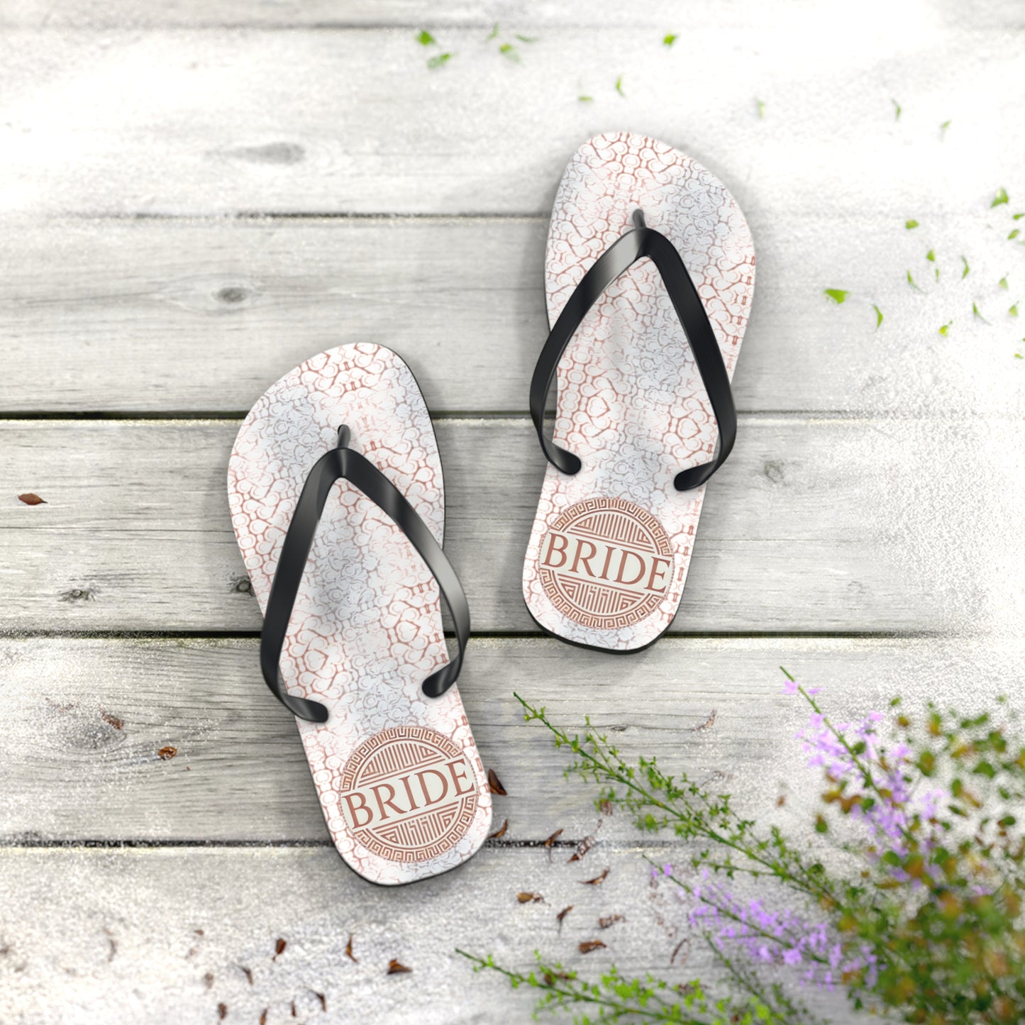 Honeymoon Bride Flip Flops