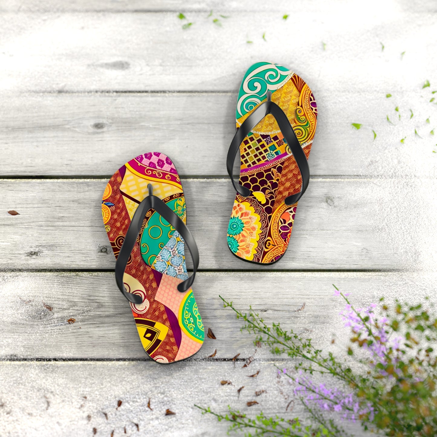 Luxe Scarf Flip Flops