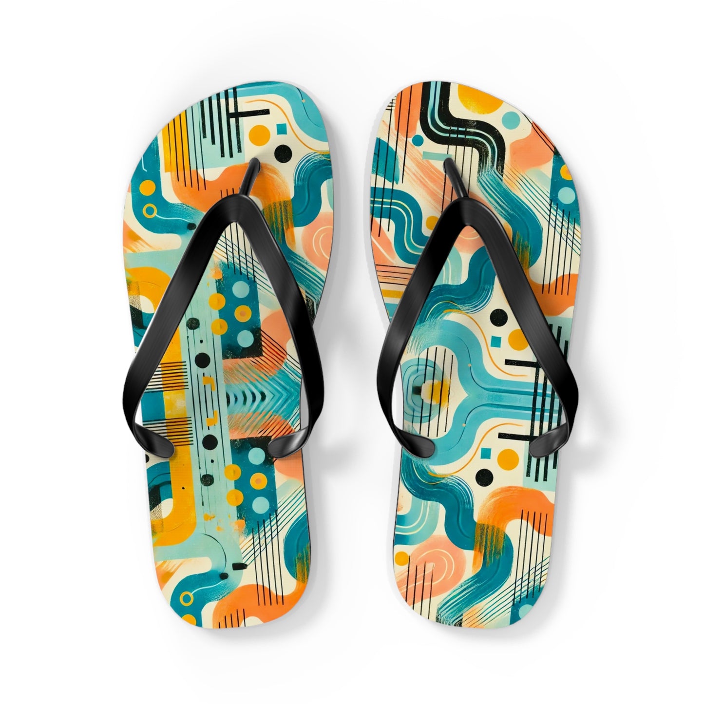 Artistic Collaboration Flip Flops