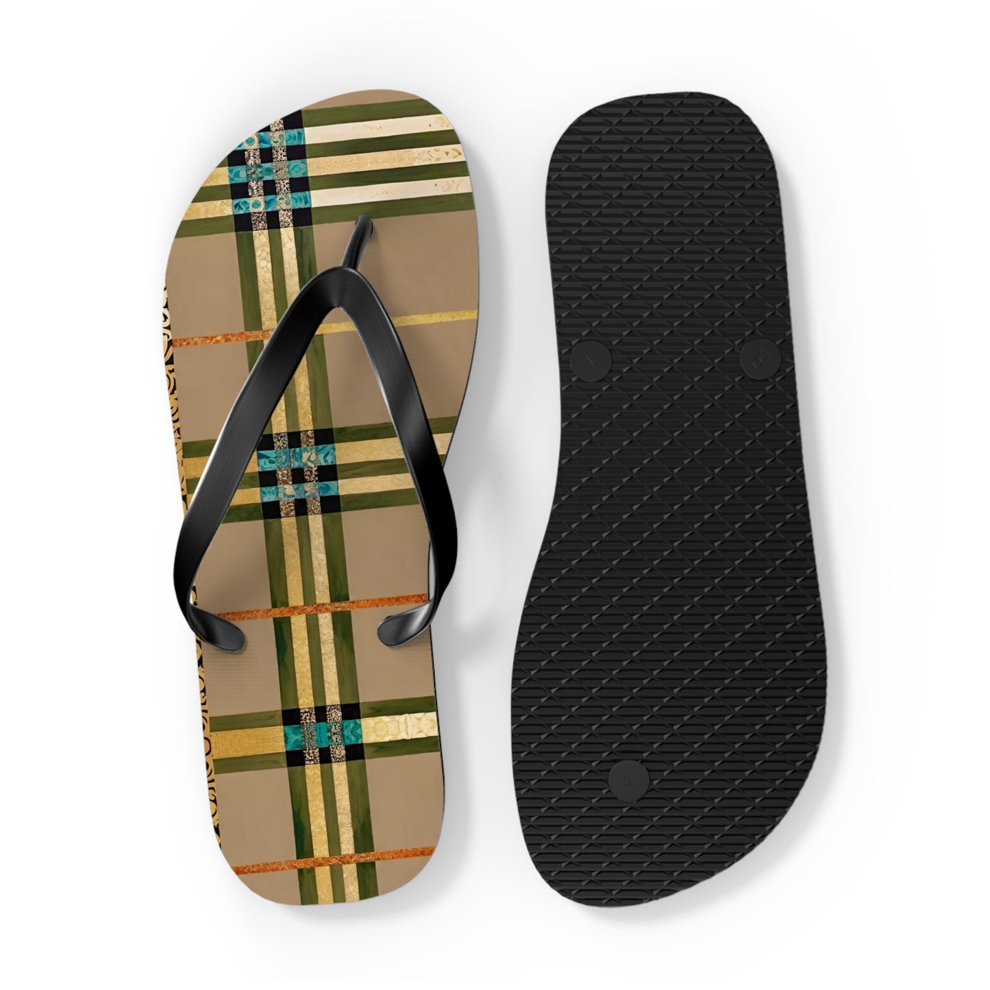 Army Gold Flip Flops