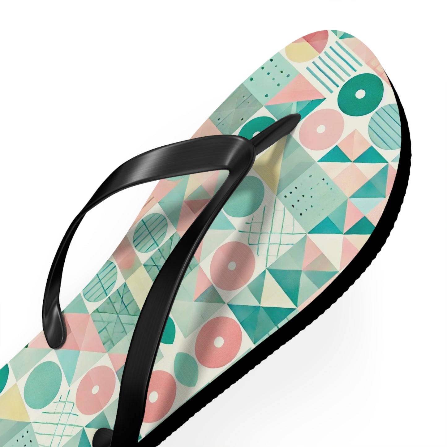 Pastel Geo Flip Flops