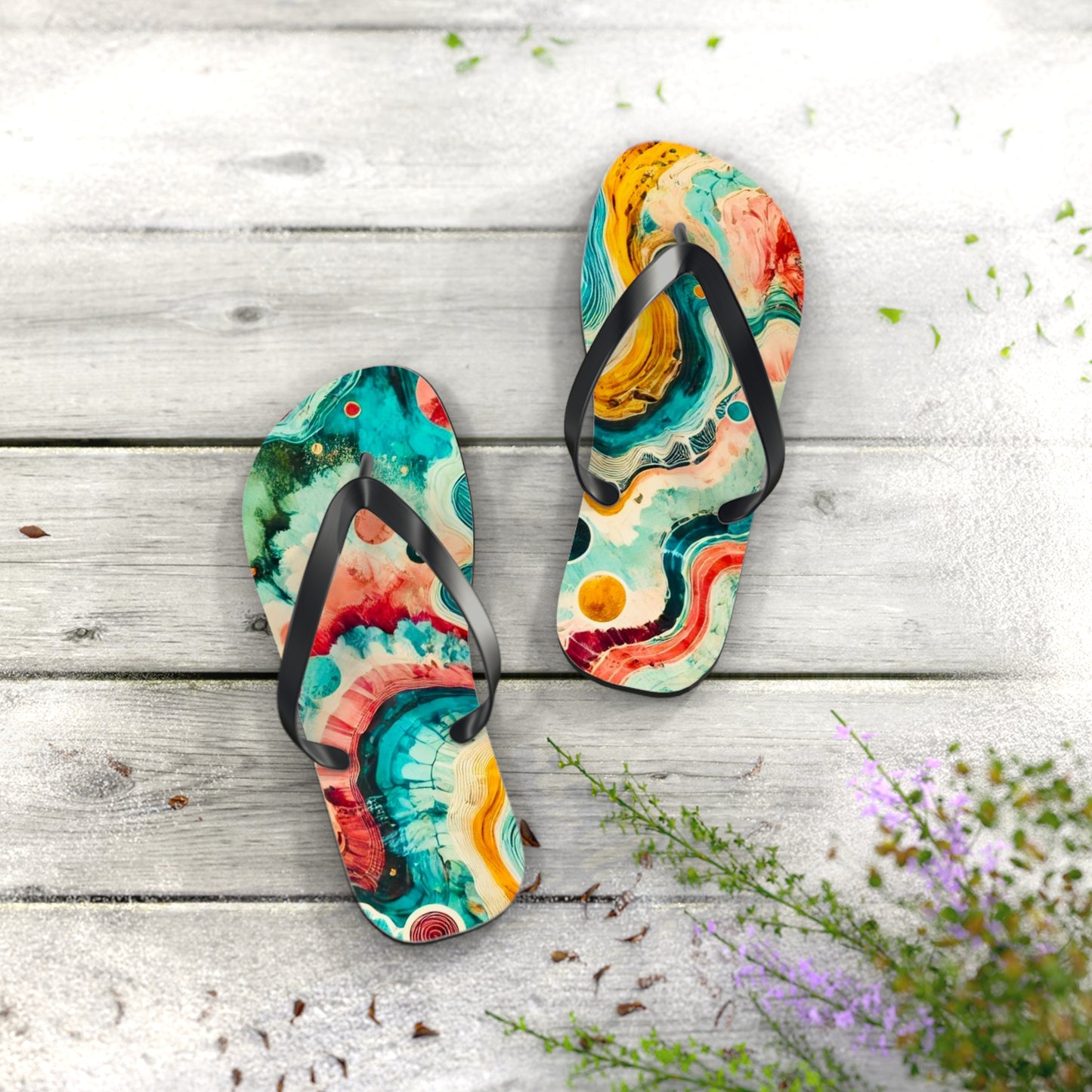 Tie-Dye Summit Flip Flops