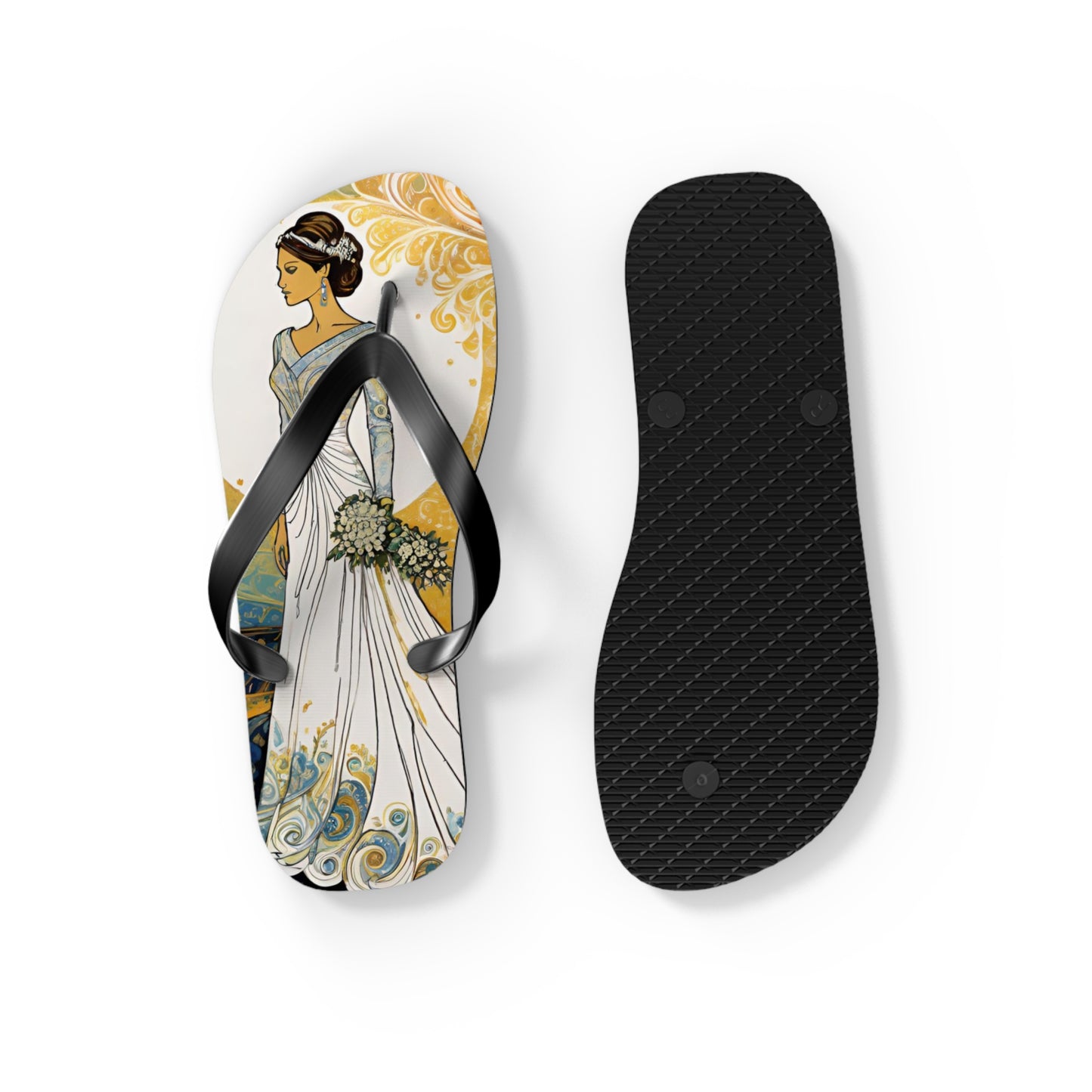 Radiant Bride Flip Flops