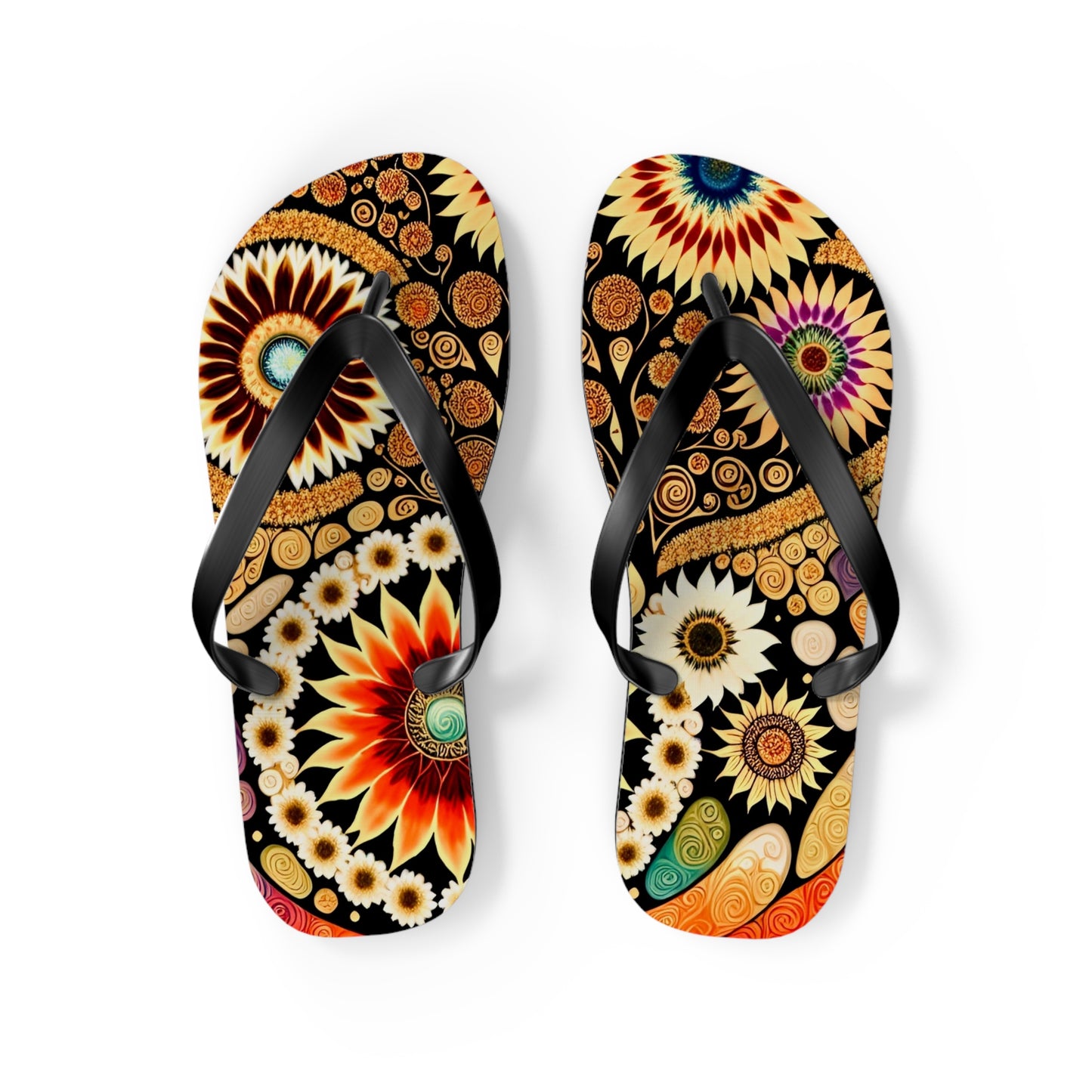 Blooming in Color Flip Flops