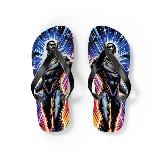 Cosmic Sentinel Flip Flops