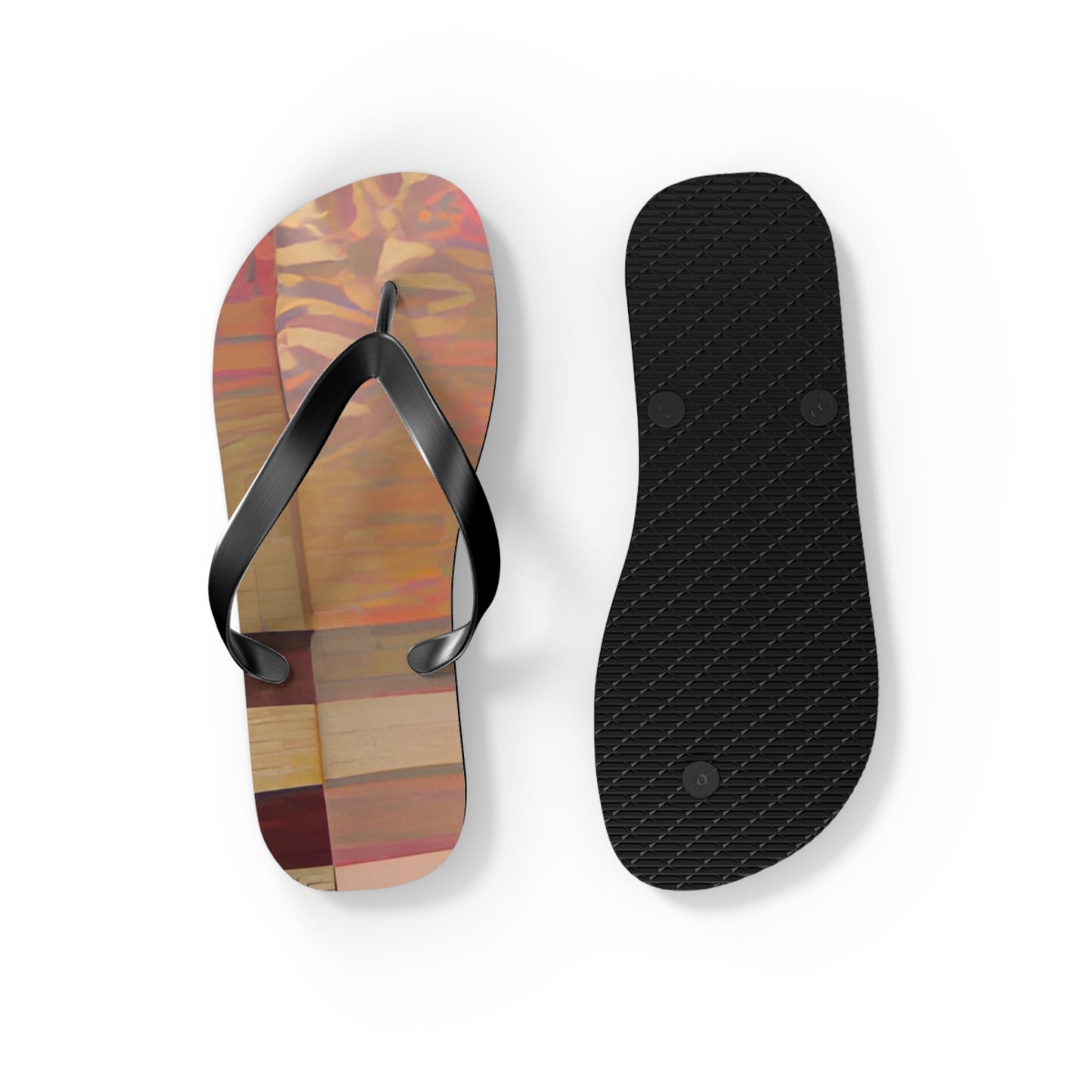 Tiger Fall Flip Flops