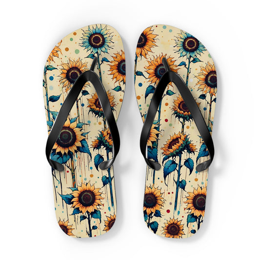 Sunflower Goodness Flip Flops