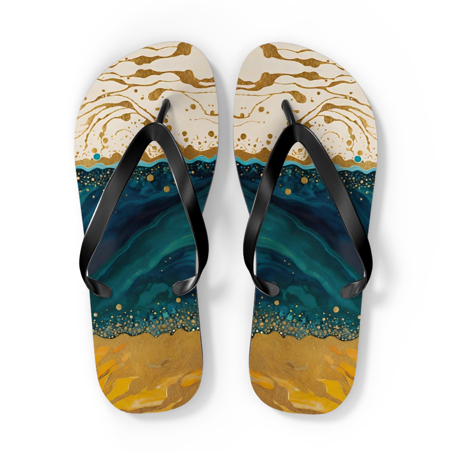 Ocean Floor Flip Flops