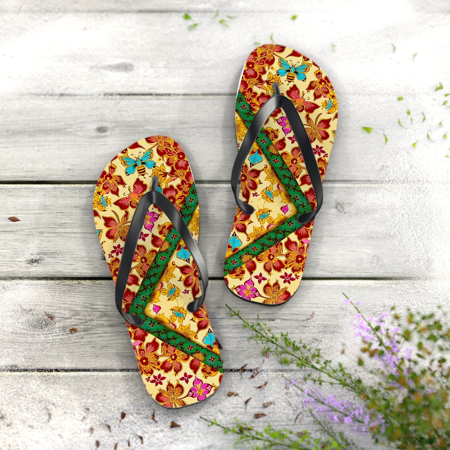 Butterfly Haven  Flip Flops