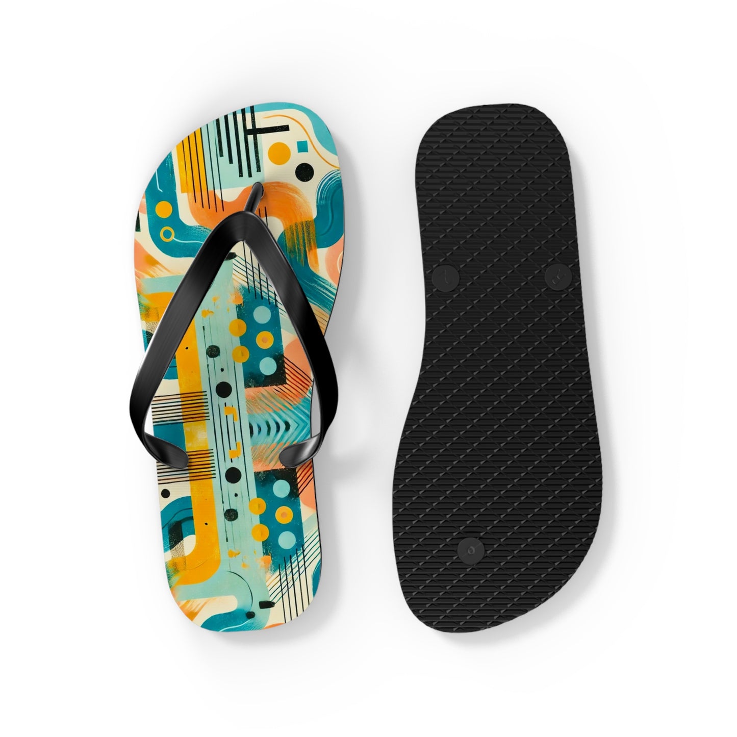 Artistic Collaboration Flip Flops