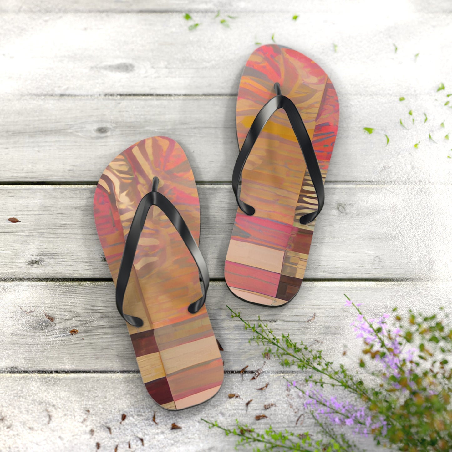 Tiger Fall Flip Flops