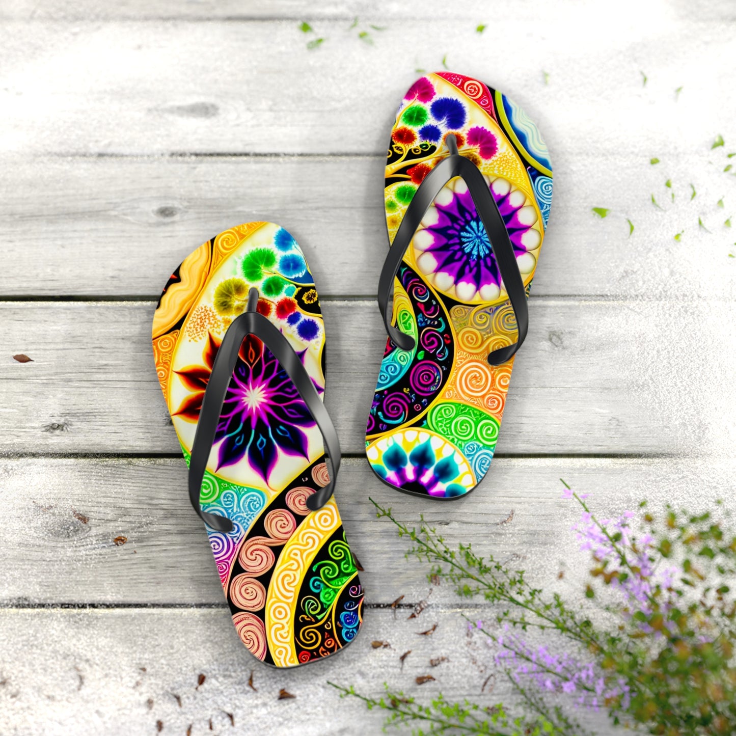 Shades of Stars Flip Flops