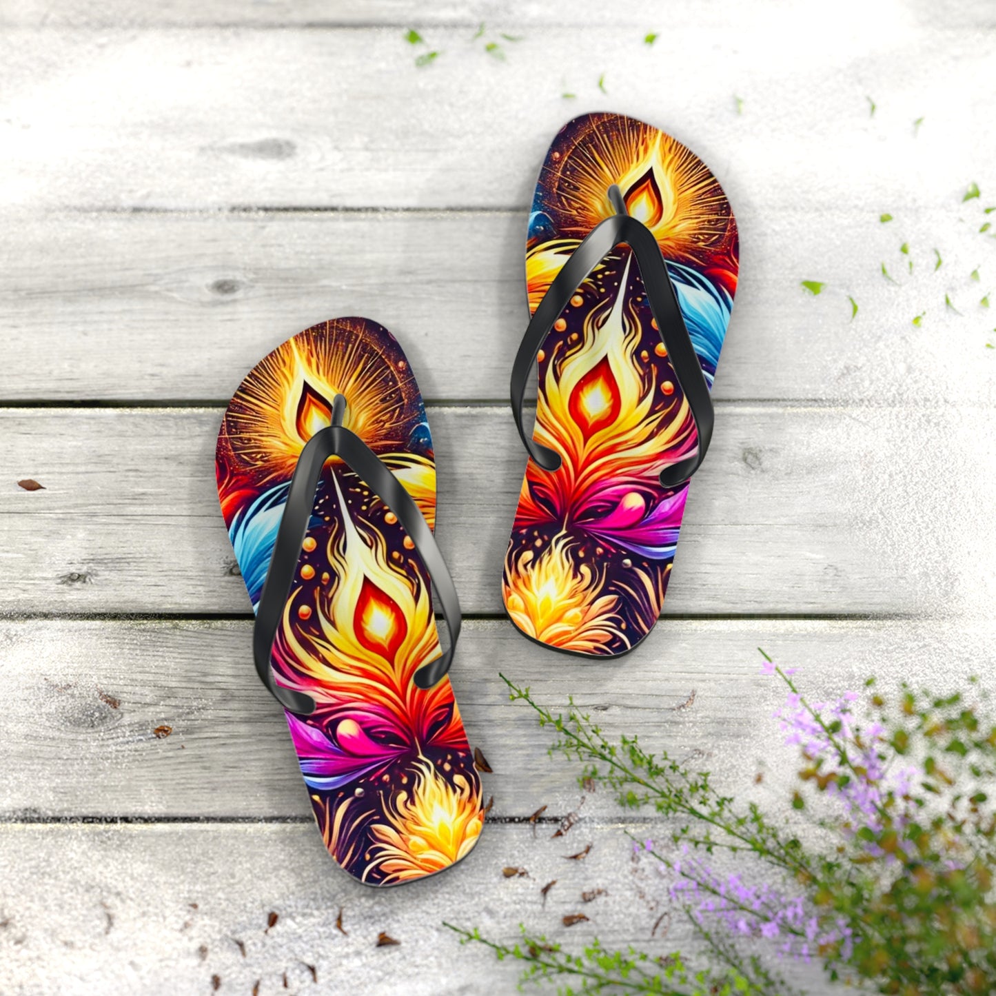 Eternal Flame Flip Flops