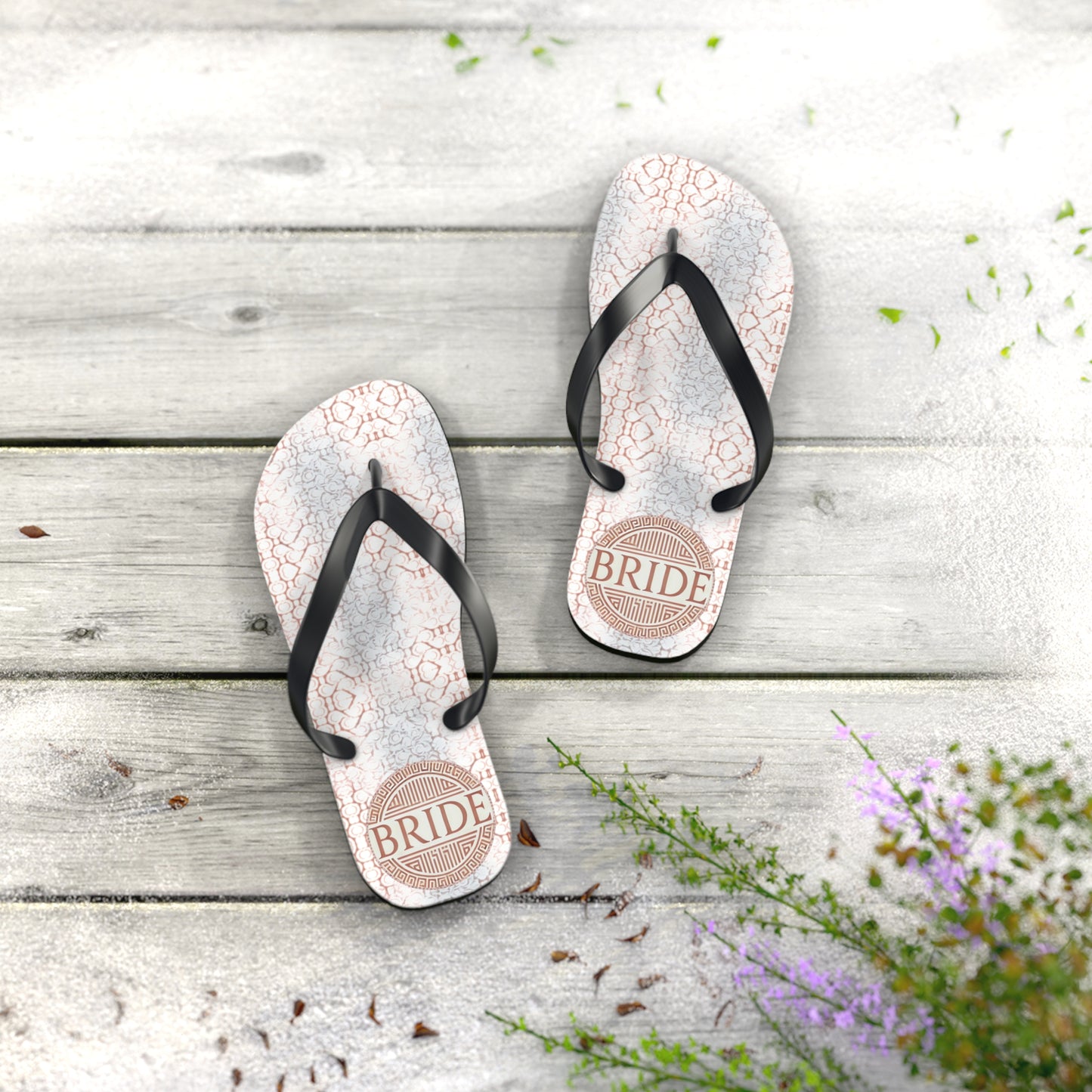 Honeymoon Bride Flip Flops