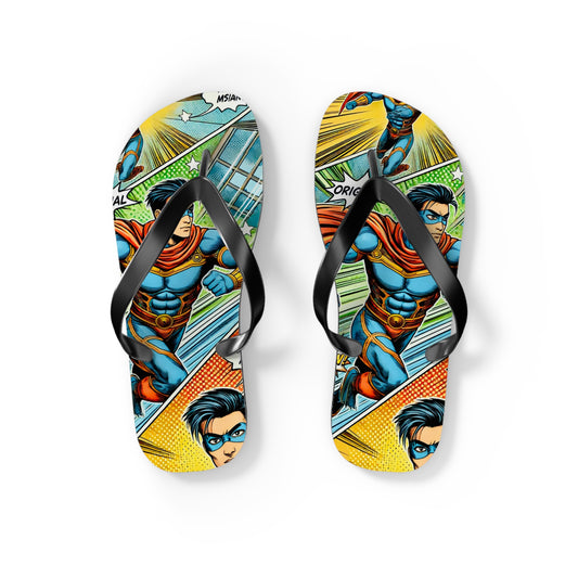 Azure Dragon Comic Picnic Flip Flops