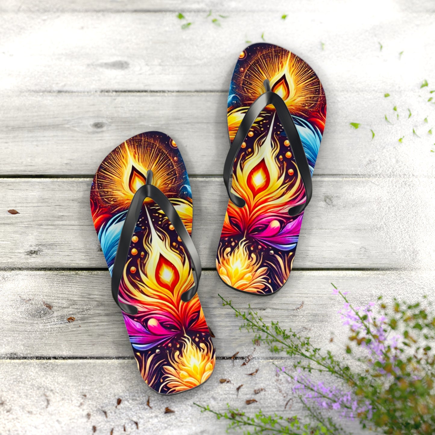 Eternal Flame Flip Flops