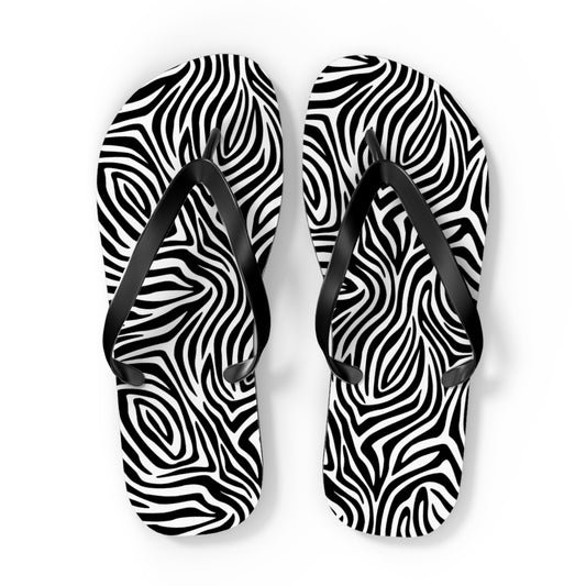 Zephyr Zebra Flip Flops