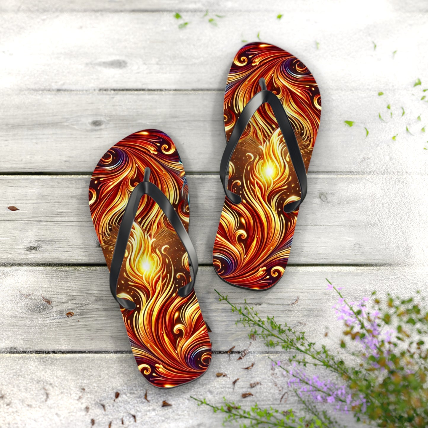 Burning Bush Flip Flops