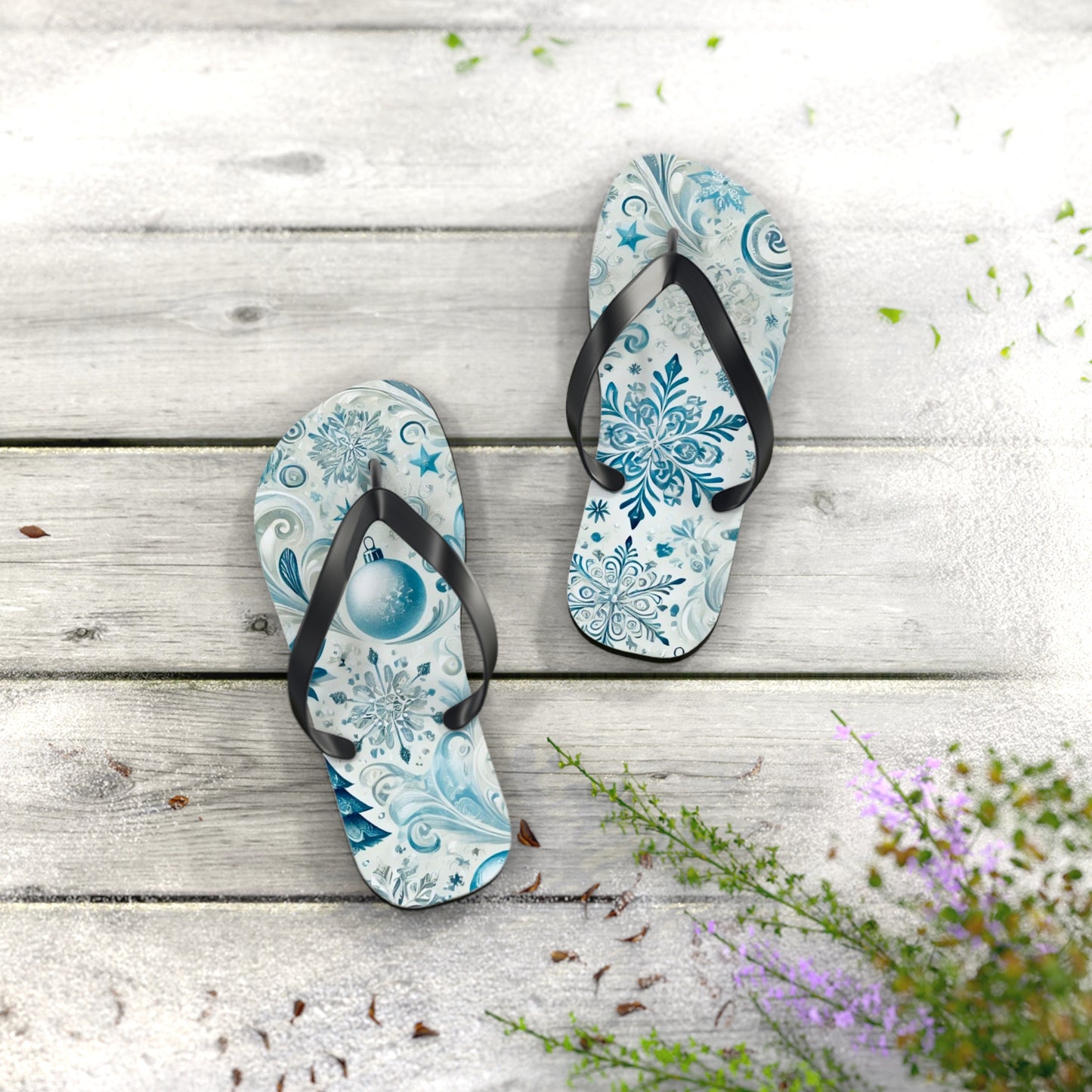 Holiday Joy Flip Flops