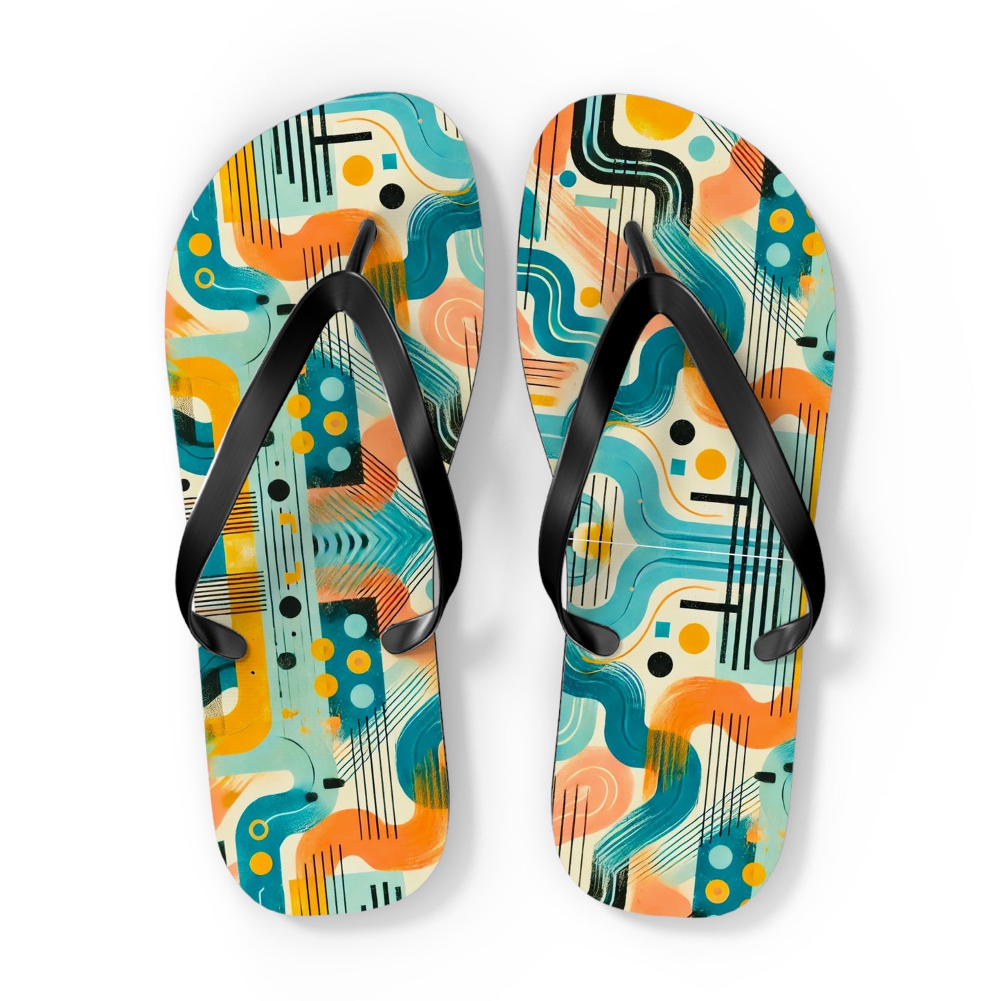 Artistic Collaboration Flip Flops