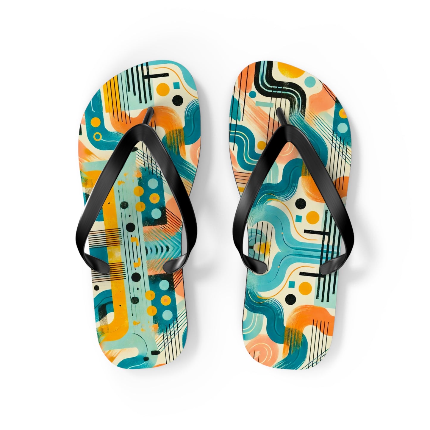 Artistic Collaboration Flip Flops