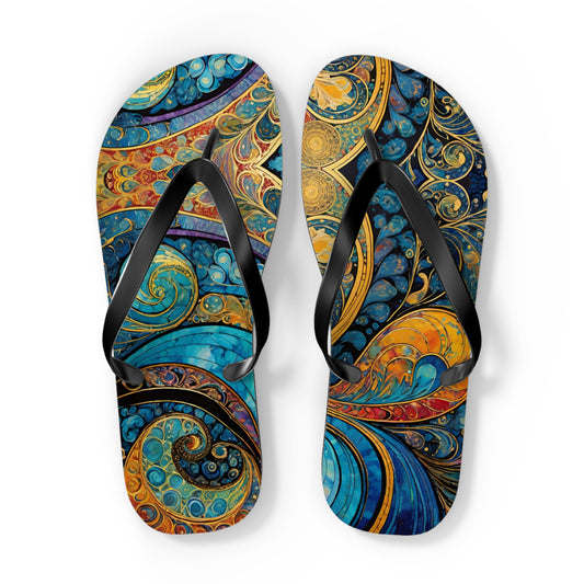 Galaxy Explorer Flip Flops