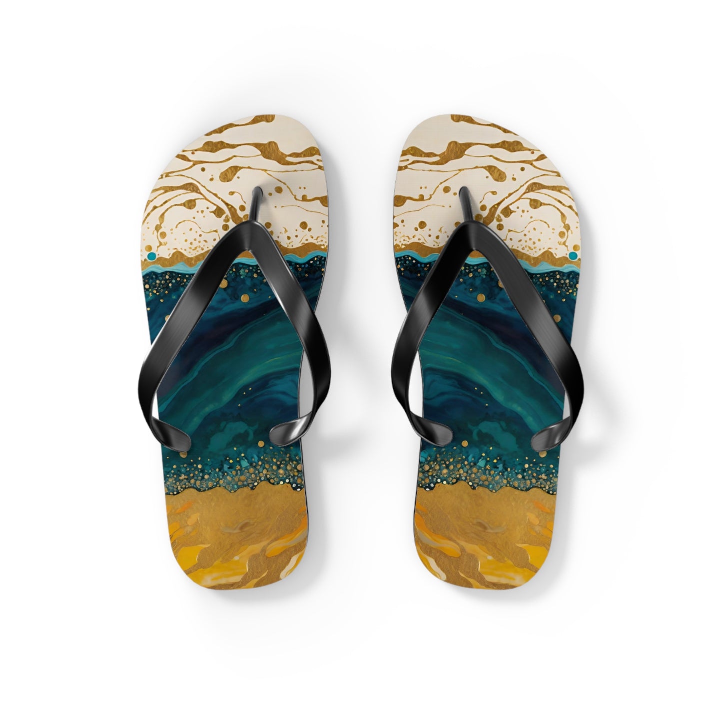 Ocean Floor Flip Flops