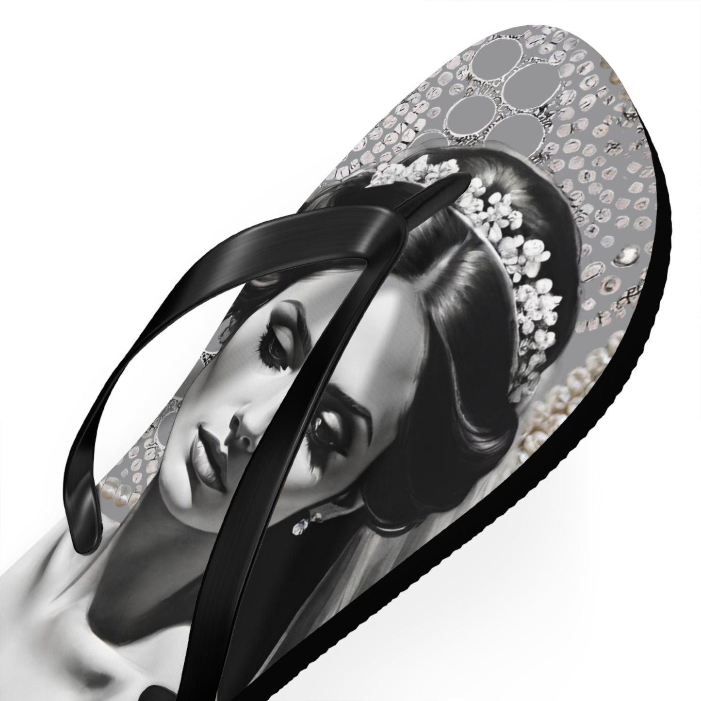 Bride Grey Flip Flops