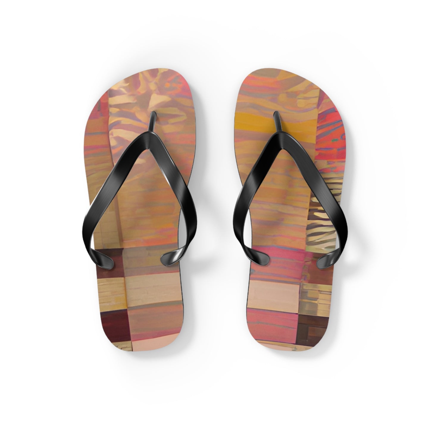 Tiger Fall Flip Flops