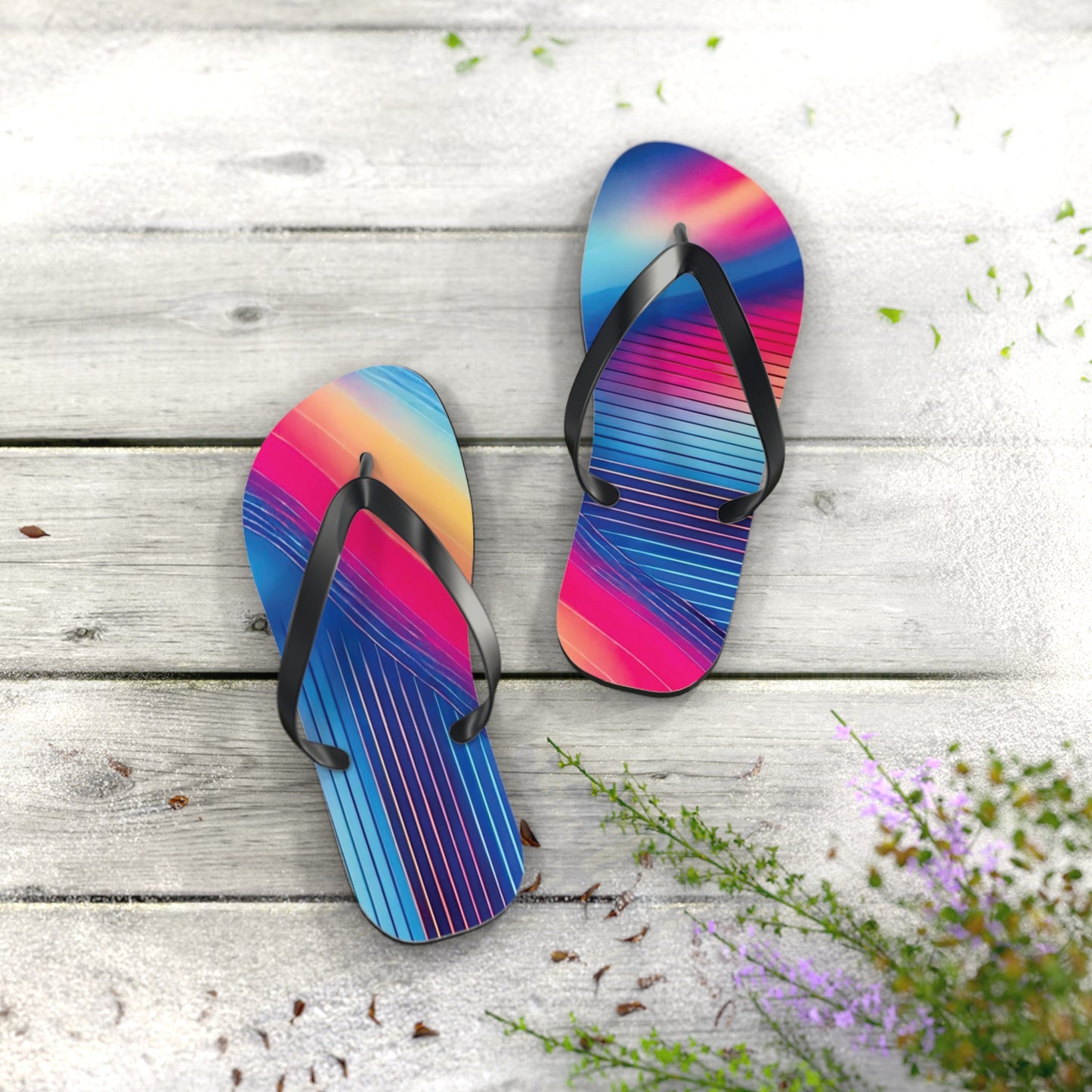 Gradient Vibe Flip Flops