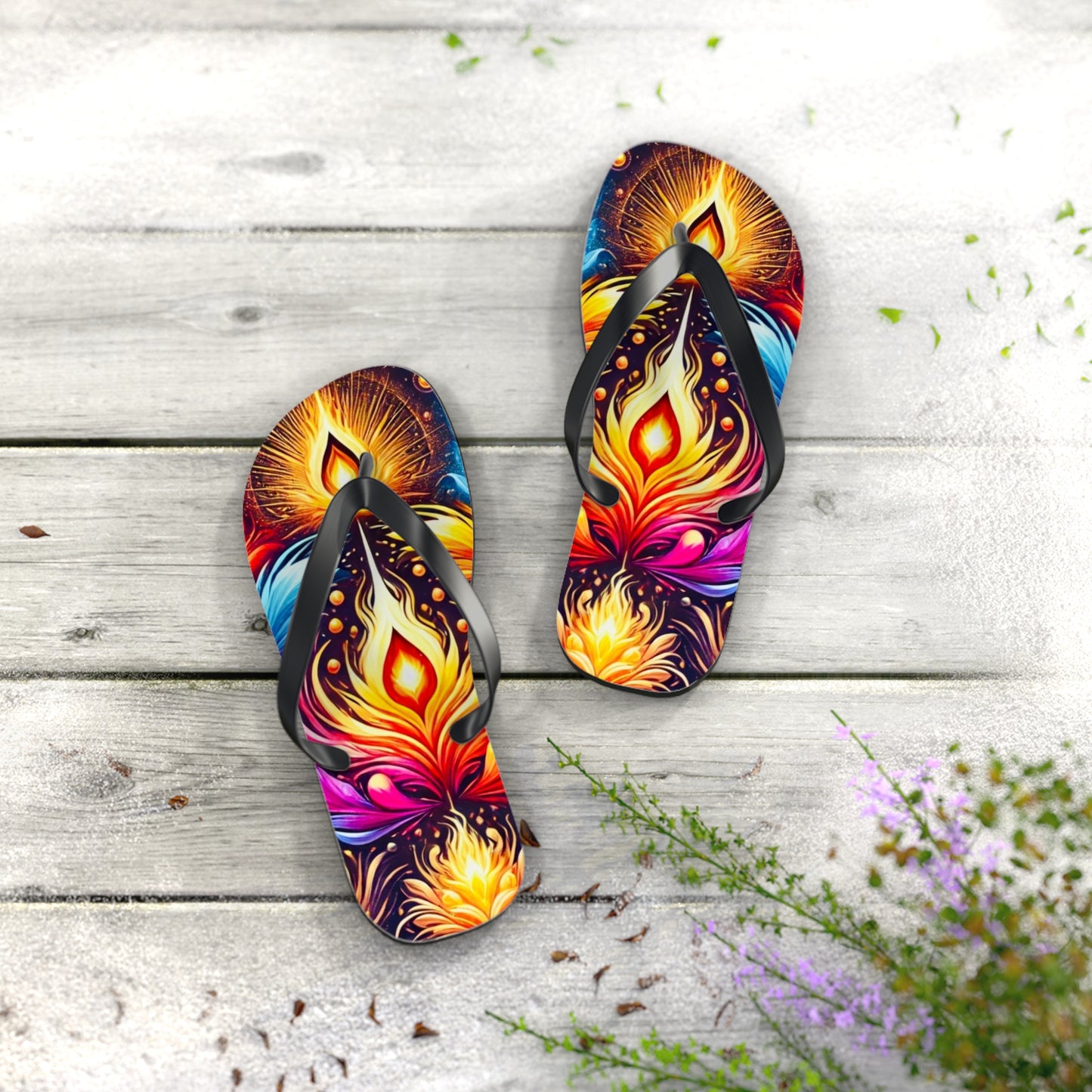 Eternal Flame Flip Flops