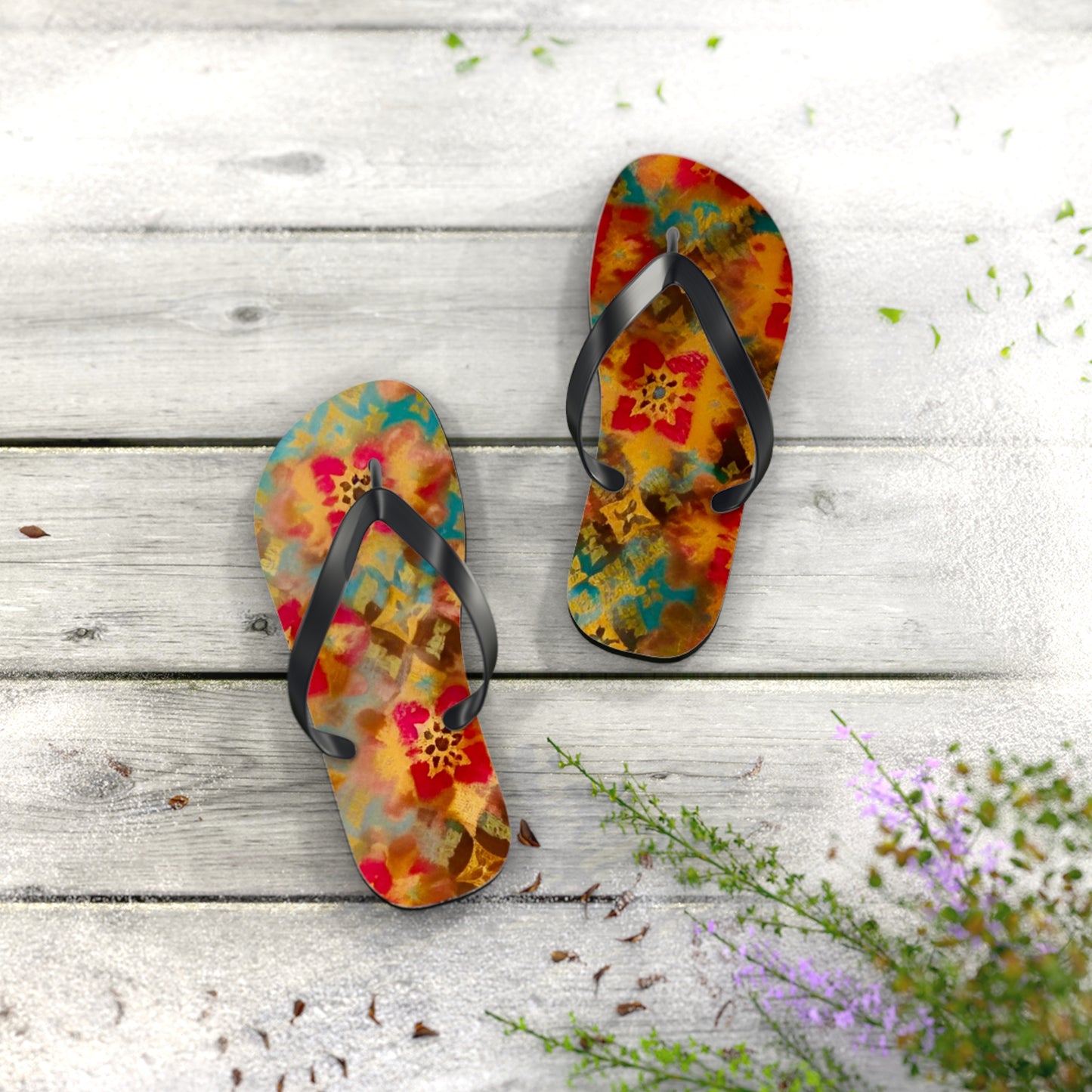 Kaleidoscope Flip Flops