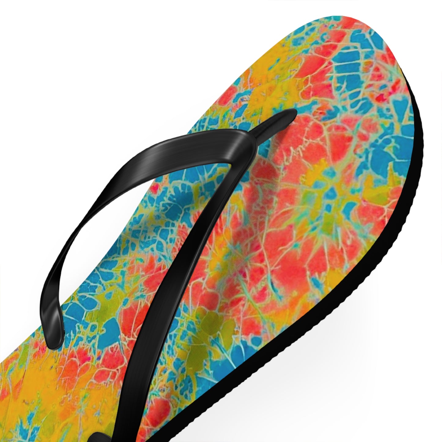 Tie Dye Glass Flip Flops