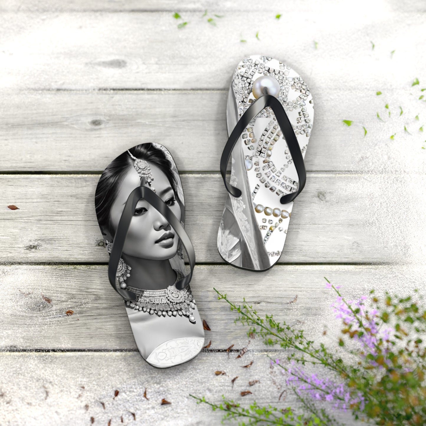 Exquisite Bride Flip Flops